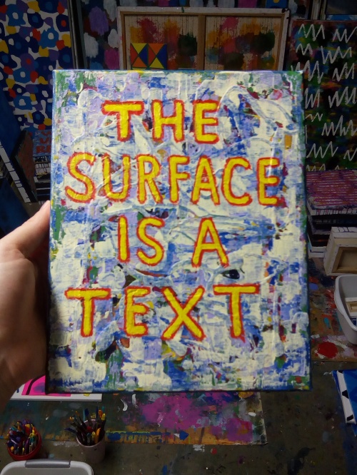 surface text